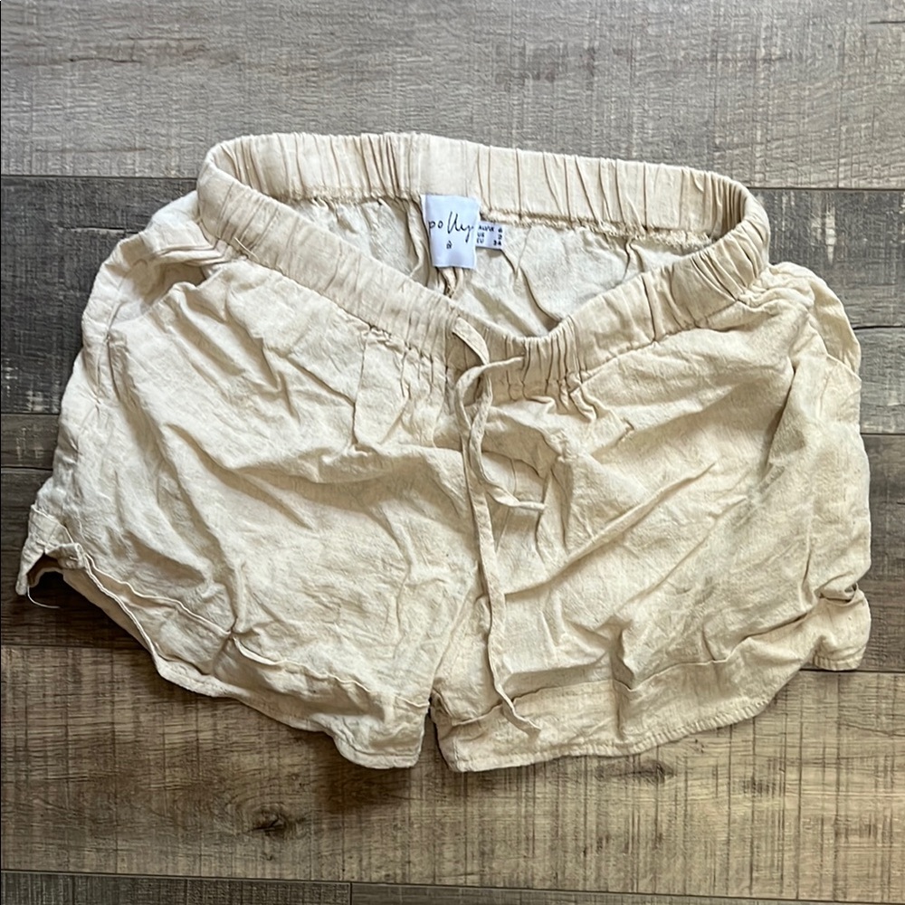 Princess Polly Women's Linen Beach Shorts, Size 2